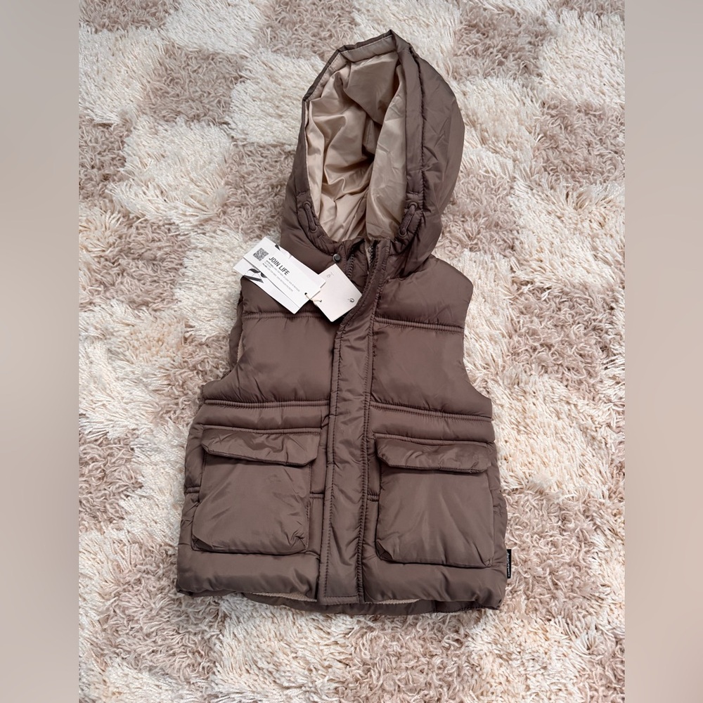 Zara Vest Brown 2-3 NWT